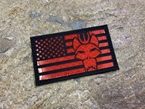 Picture of Warrior SEAL Team USA Flag Reflective Patch (BK, RED)