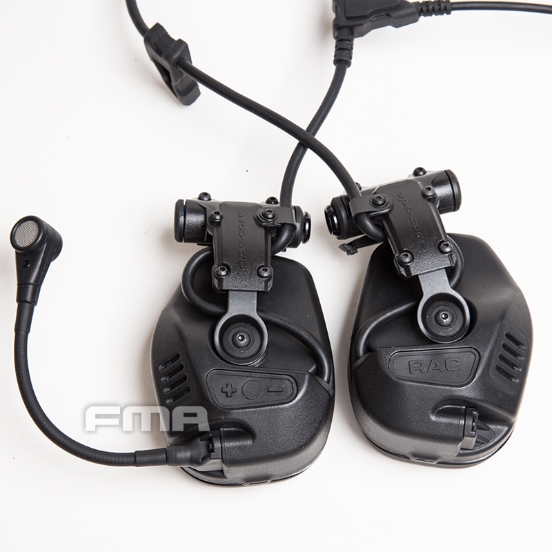 Specwarfare Airsoft FMA FCS RAC Style Headset Black