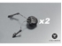 Picture of FMA OPS CORE Helmet Rail Adapter Set For Peltor Comtac Gear Headset Holder Duty (Black)