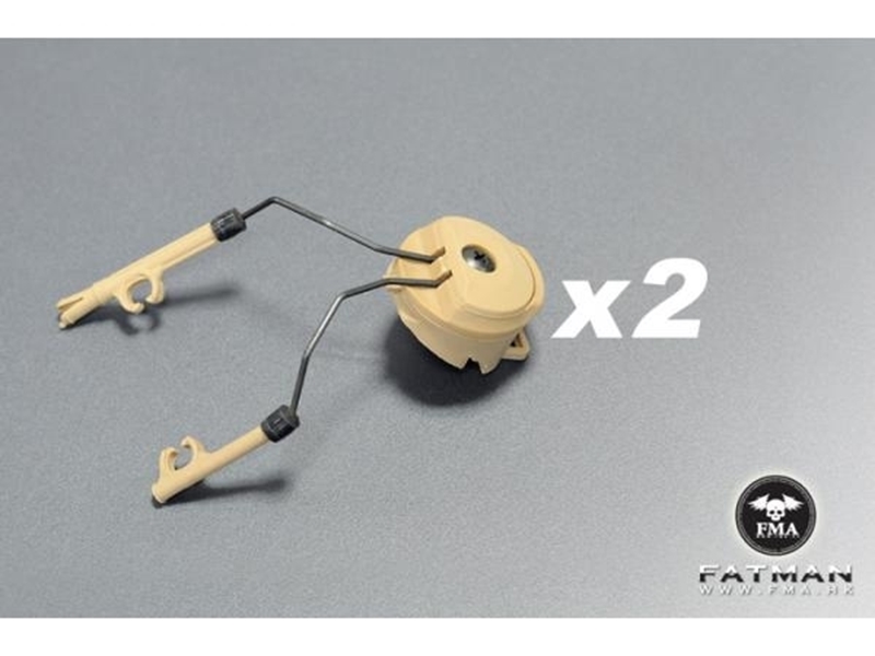 Picture of FMA OPS CORE Helmet Rail Adapter Set For Peltor Comtac Gear Headset Holder Duty (DE)