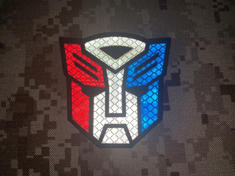 Specwarfare Airsoft. WARRIOR TRANSFORMERS PROTECT REFLECTIVE VELCRO PATCH