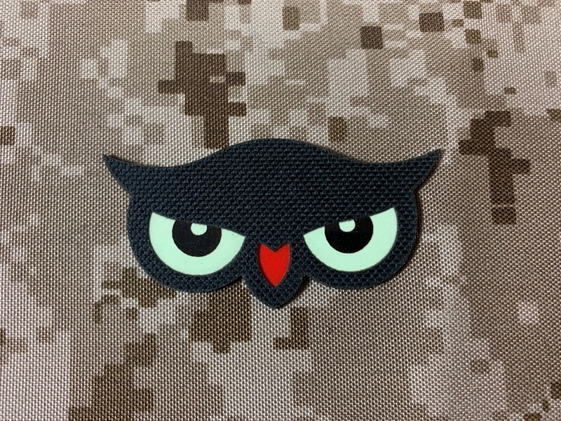 Picture of Warrior OWL Eyes Eagle Luminous Patch (Black)