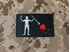Picture of Warrior Blackbeard Pirate Flag Reflective Patch (Black)