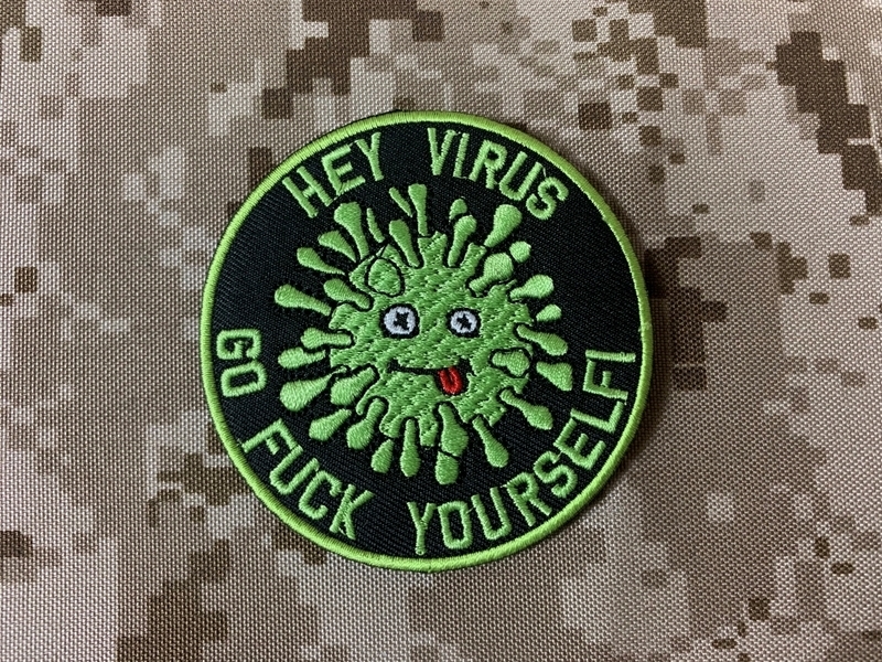 Picture of Warrior Hey Virus Go FUCK Yourself Morale Patch