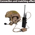 Picture of FMA FCS AMP Tactical Upgraded Headset Dual Channel Noise Reduction V60 PTT Plug (DE)