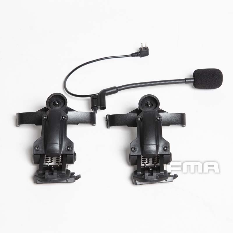 Specwarfare Airsoft. FMA Tactical Headset Bracket Adapter For COMTAC II III Helmet ARC Rail