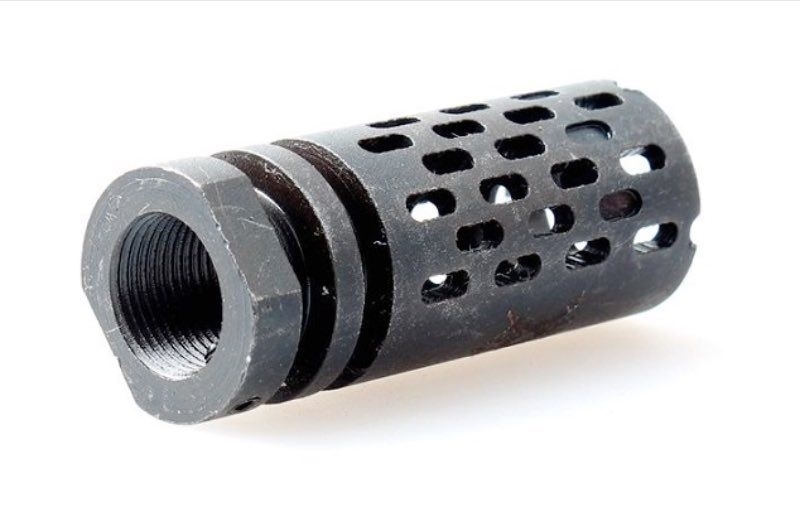 Specwarfare Airsoft. 5KU BATTLE COMP 1.5 AIRSOFT MUZZLE BRAKE (14MM CCW)
