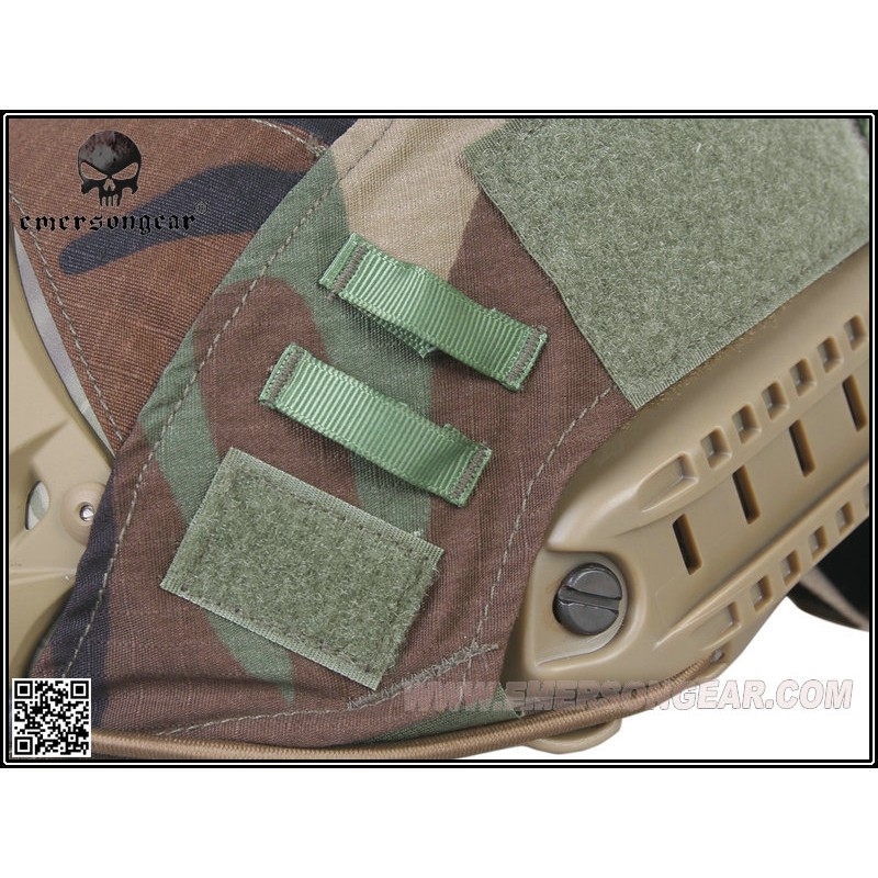 Specwarfare Airsoft. Emerson Gear FAST Helmet Cover (Woodland)
