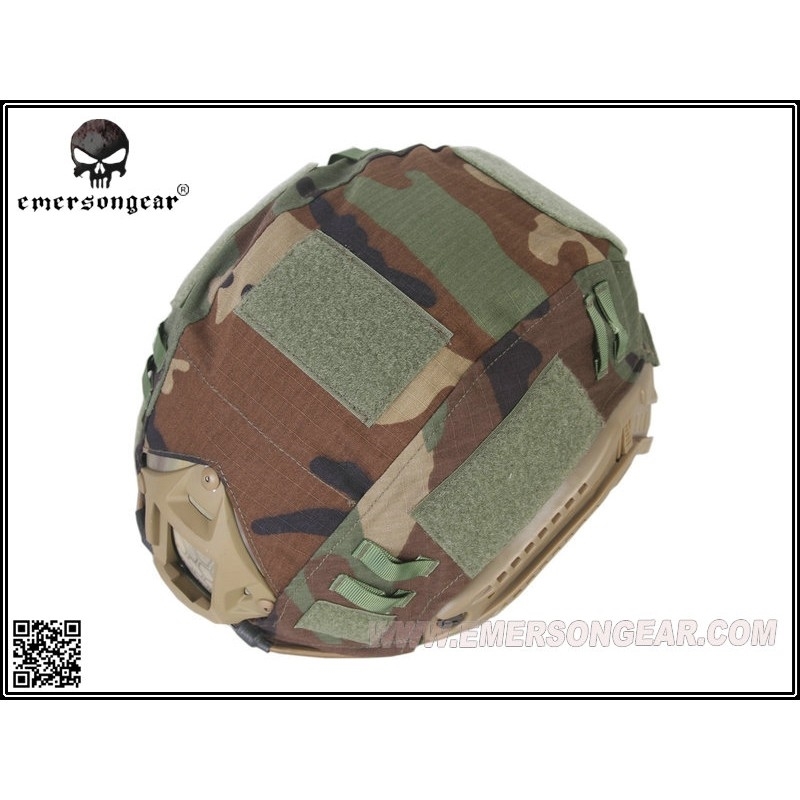 Specwarfare Airsoft. Emerson Gear FAST Helmet Cover (Woodland)