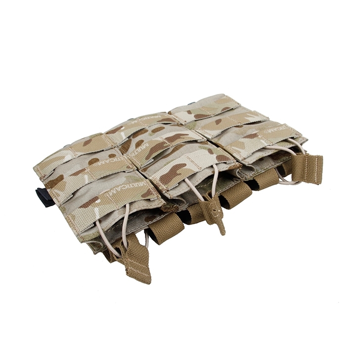 Specwarfare Airsoft TMC Tactical Open Top Triple Mag Pouch Multicam Arid