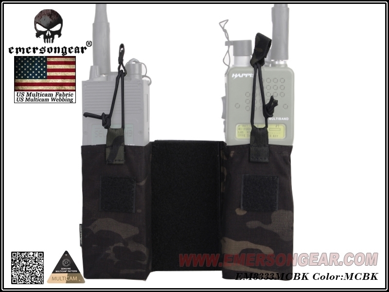 Picture of Emerson Gear JPC MBITR Radio Pouch Set (Multicam Black)