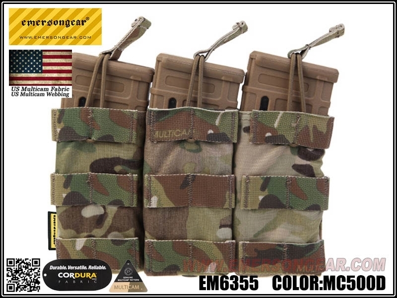 Picture of Emerson Gear Modular Triple Open Top Magazine Pouch (Multicam)