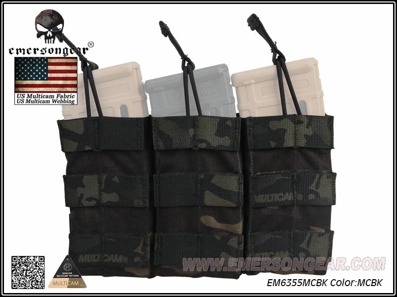 Picture of Emerson Gear Modular Triple Open Top Magazine Pouch (Multicam Black)