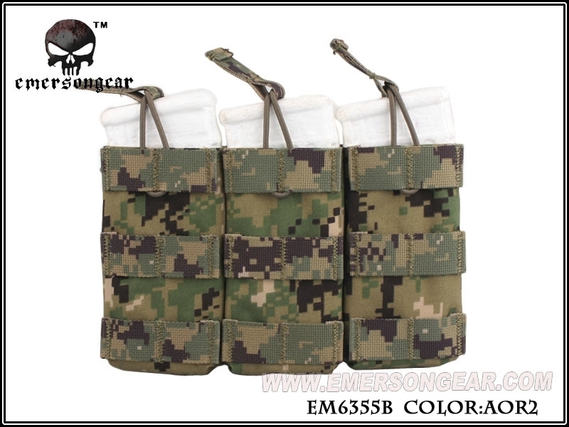 Picture of Emerson Gear Modular Triple Open Top Magazine Pouch (AOR2)