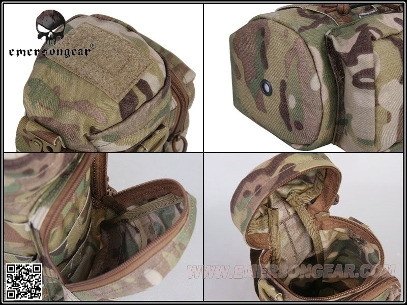 Specwarfare Airsoft. Emerson Gear MOLLE Multiple Utility Bag (Black)