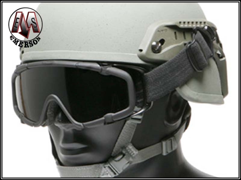 Specwarfare Airsoft. Emerson Gear OP Type FAST Helmet Goggles Swivel
