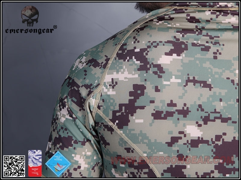 Specwarfare Airsoft. Emerson Gear Skintight Base Layer Camo Outdoor