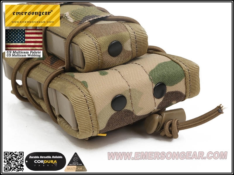 Specwarfare Airsoft. Emerson Gear Tactical Double Magazine Pouch (Multicam)