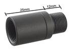 Picture of G&P 1 Inch Outer Barrel Extension (CW to CCW)