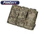 Picture of TMC Assault Vest System Triple Mag Pouch (PenCott BadLands)