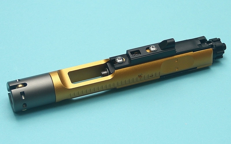 Picture of G&P MWS Forged Aluminum Complete Bolt Carrier Group Set (Gold)(For TM Buffer Tube)