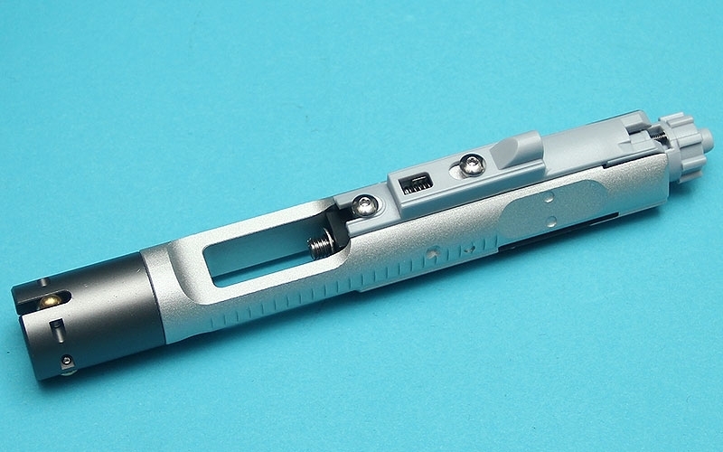 Picture of G&P MWS Forged Aluminum Complete Bolt Carrier Group Set (Silver)(For TM Buffer Tube)