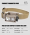 Picture of FMA Molle Survival Light Headlamp with IR/LED Light Hands (DE)