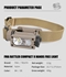 Picture of FMA Molle Survival Light Headlamp with IR/LED Light Hands (Black)