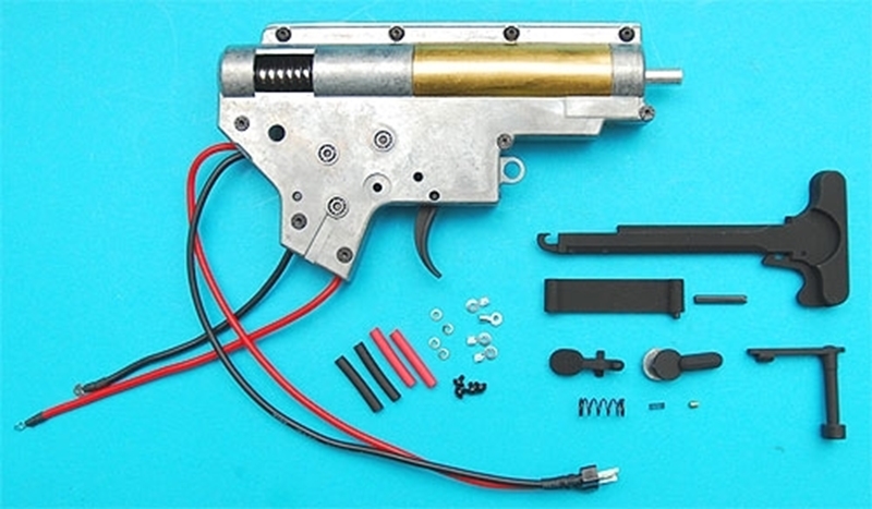 Picture of G&P M4 Gearbox Set (8mm Bearing, Rear Wiring, Dean Connector)