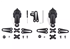 Picture of TMC Lightweight Comtac Headset Adapter Link Set (Black) For COMTAC II III