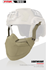 Picture of FMA Outdoor Gear Helmet Mask Lightweight Rail-Specific Mask (DE)
