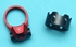 Picture of EMG Strike Industries Licensed Tribus Version 2 Castle Nut & End Plate Set For Marui TM MWS GBBR Series (RED, by G&P)