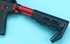 Picture of EMG Strike Industries Licensed Tribus Version 2 Castle Nut & End Plate Set For Marui TM MWS GBBR Series (RED, by G&P)
