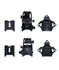 Picture of SOTAC FPG-21 Low Profile NVG Helmet Mount (Black) for Night Vision Goggles