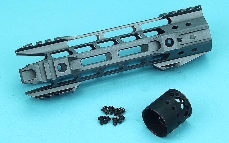 Picture of G&P 8 inch Phantom M-Lok Handguard for M4 AEG/GBB (Gray)